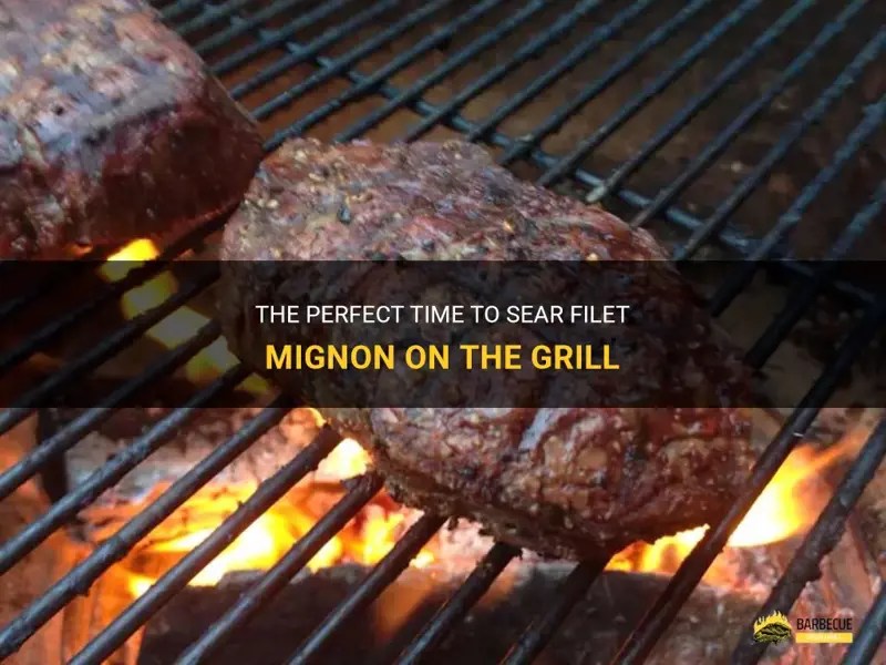 The Perfect Time To Sear Filet Mignon On The Grill ShunGrill