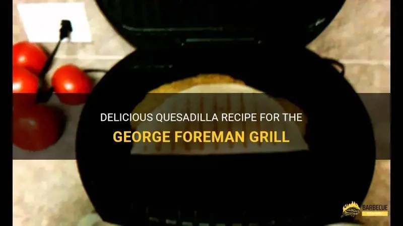 Delicious Quesadilla Recipe For The George Foreman Grill | ShunGrill