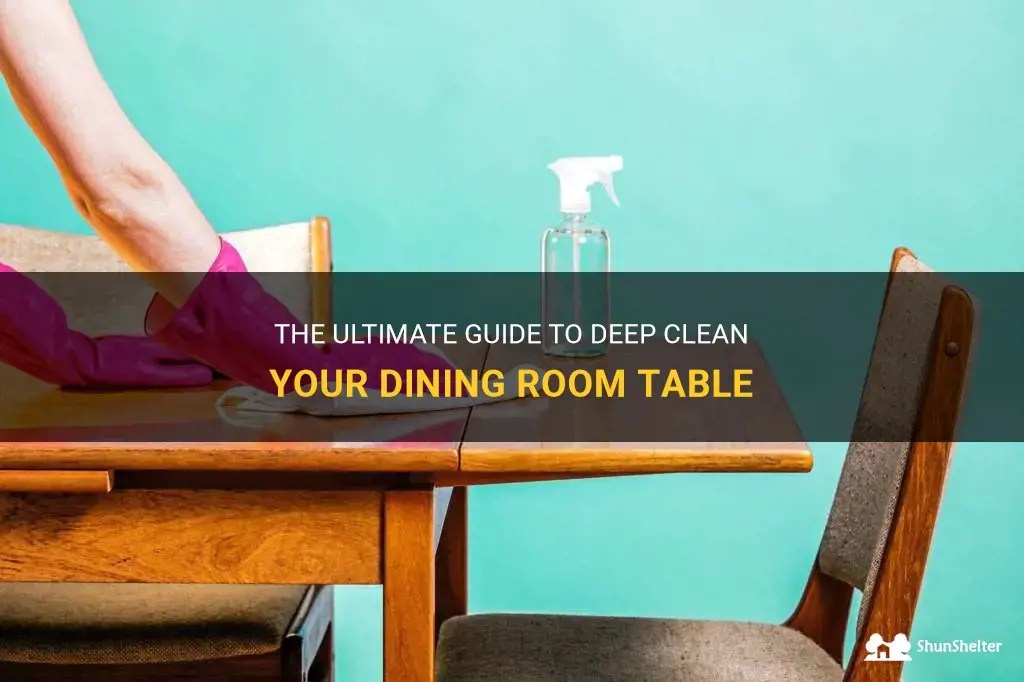 The Ultimate Guide To Deep Clean Your Dining Room Table ShunShelter