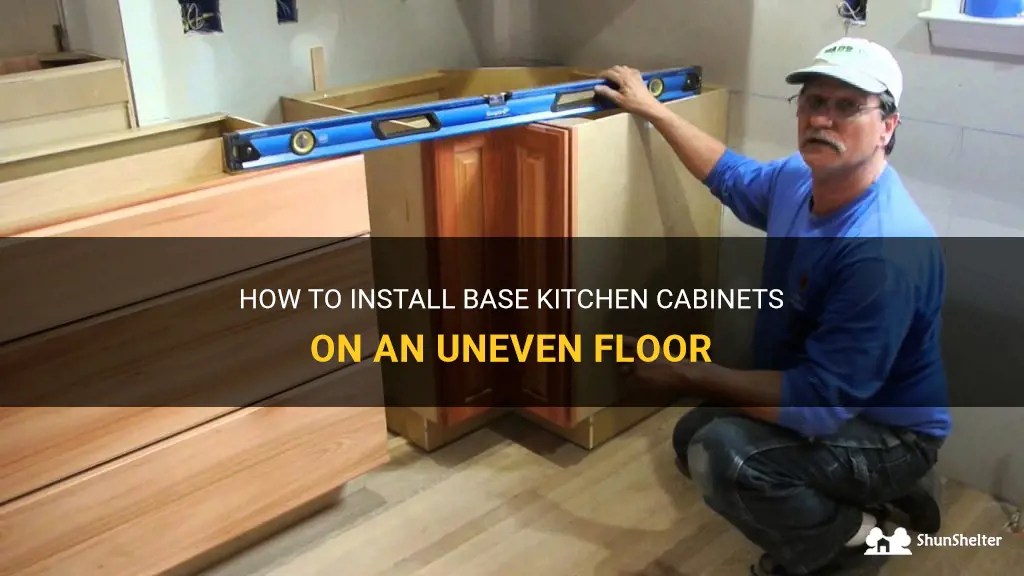 How To Install Base Kitchen On An Uneven Floor ShunShelter