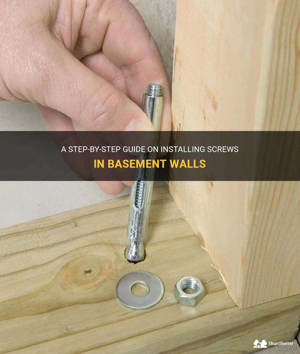 A Step-By-Step Guide On Installing Screws In Basement Walls | ShunShelter