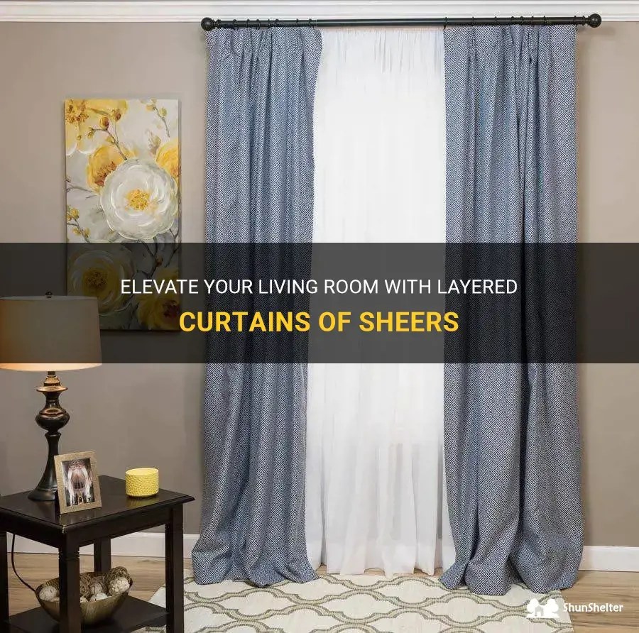 Elevate Your Living Room With Layered Curtains Of Sheers ShunShelter