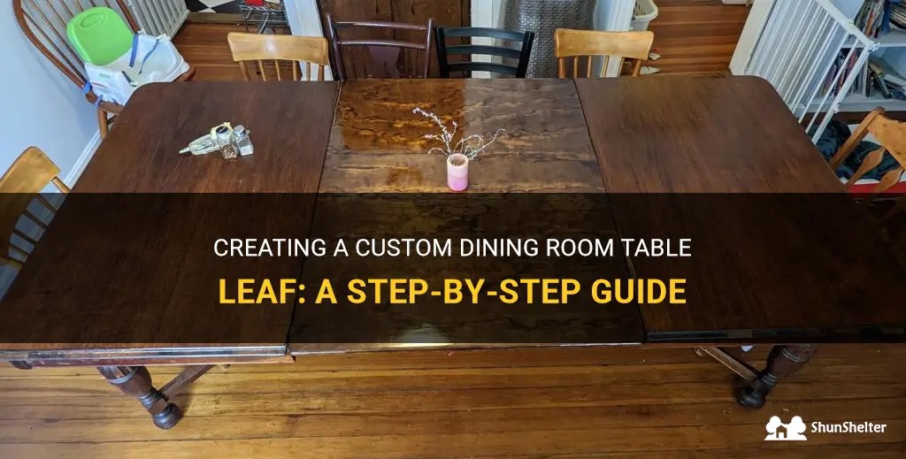 Creating A Custom Dining Room Table Leaf A StepByStep Guide