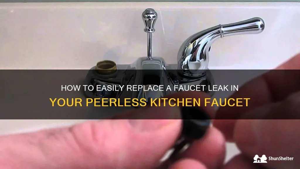 How To Easily Replace A Faucet Leak In Your Peerless Kitchen Faucet