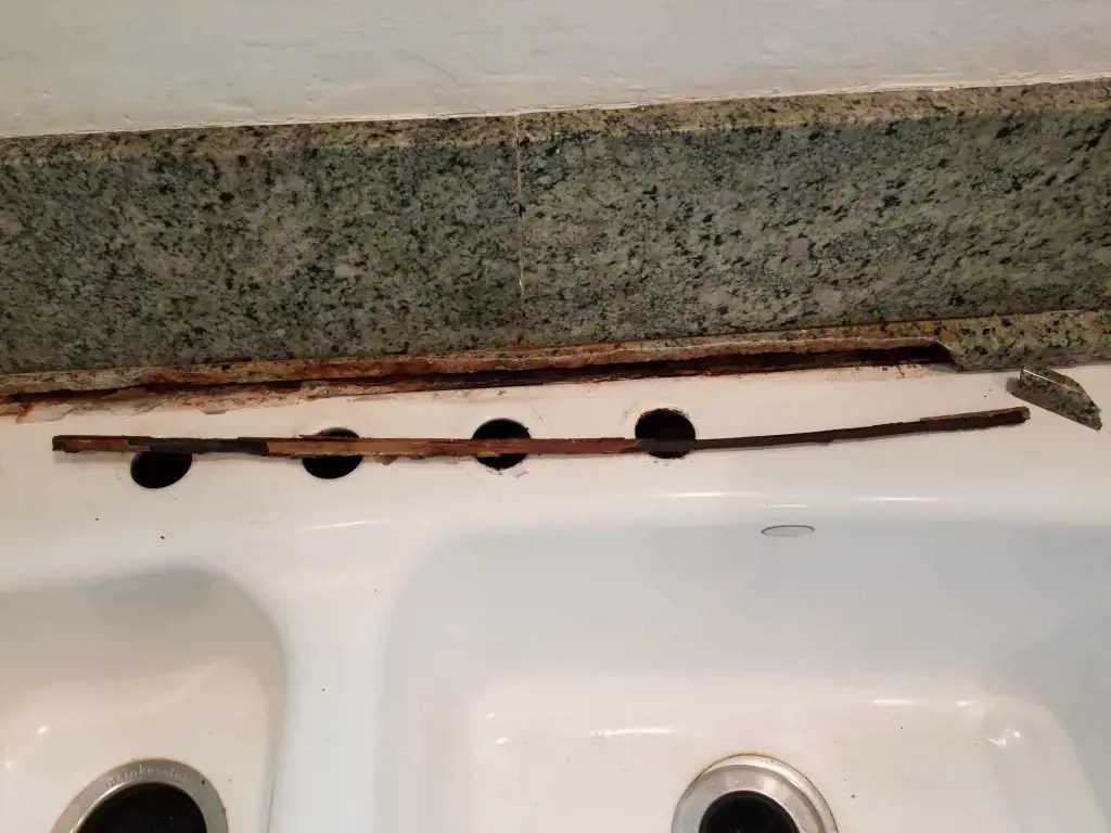 How To Repair A Crack Behind Your Sink On Your Granite Countertop