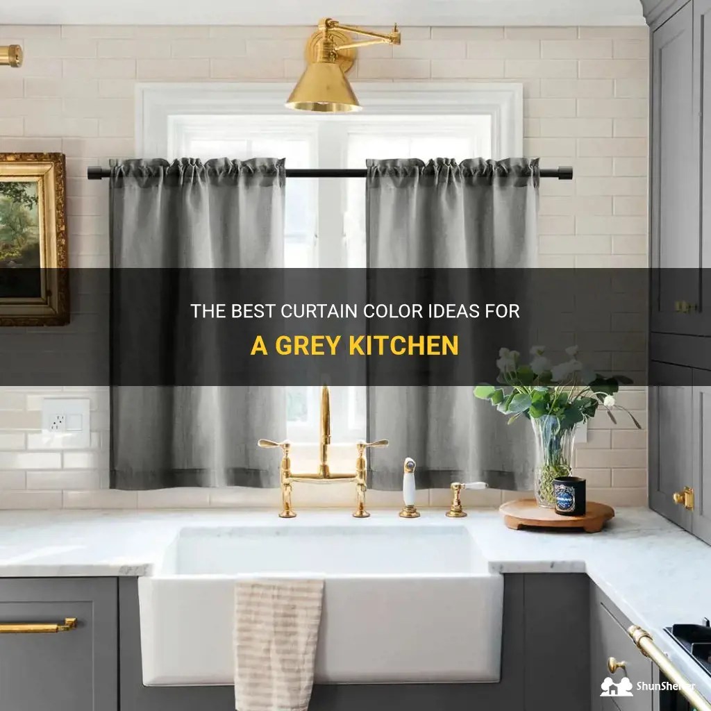 The Best Curtain Color Ideas For A Grey Kitchen ShunShelter