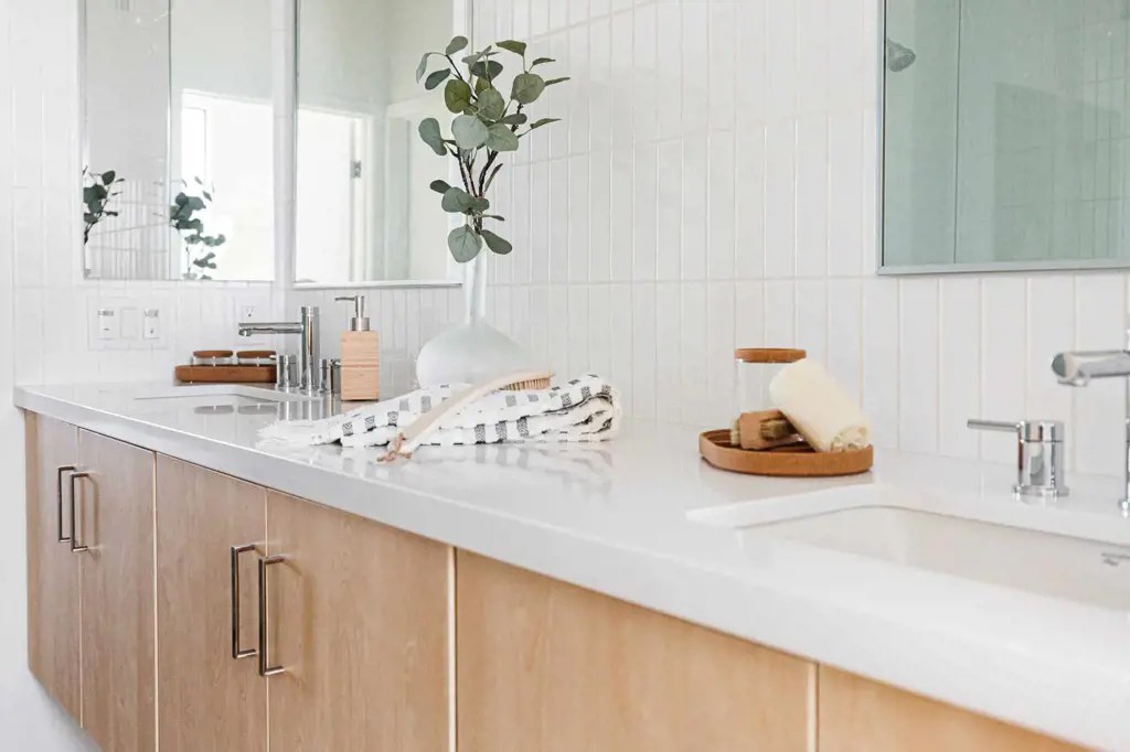 Extend Your Bathroom Countertop On One Side With These Simple Steps