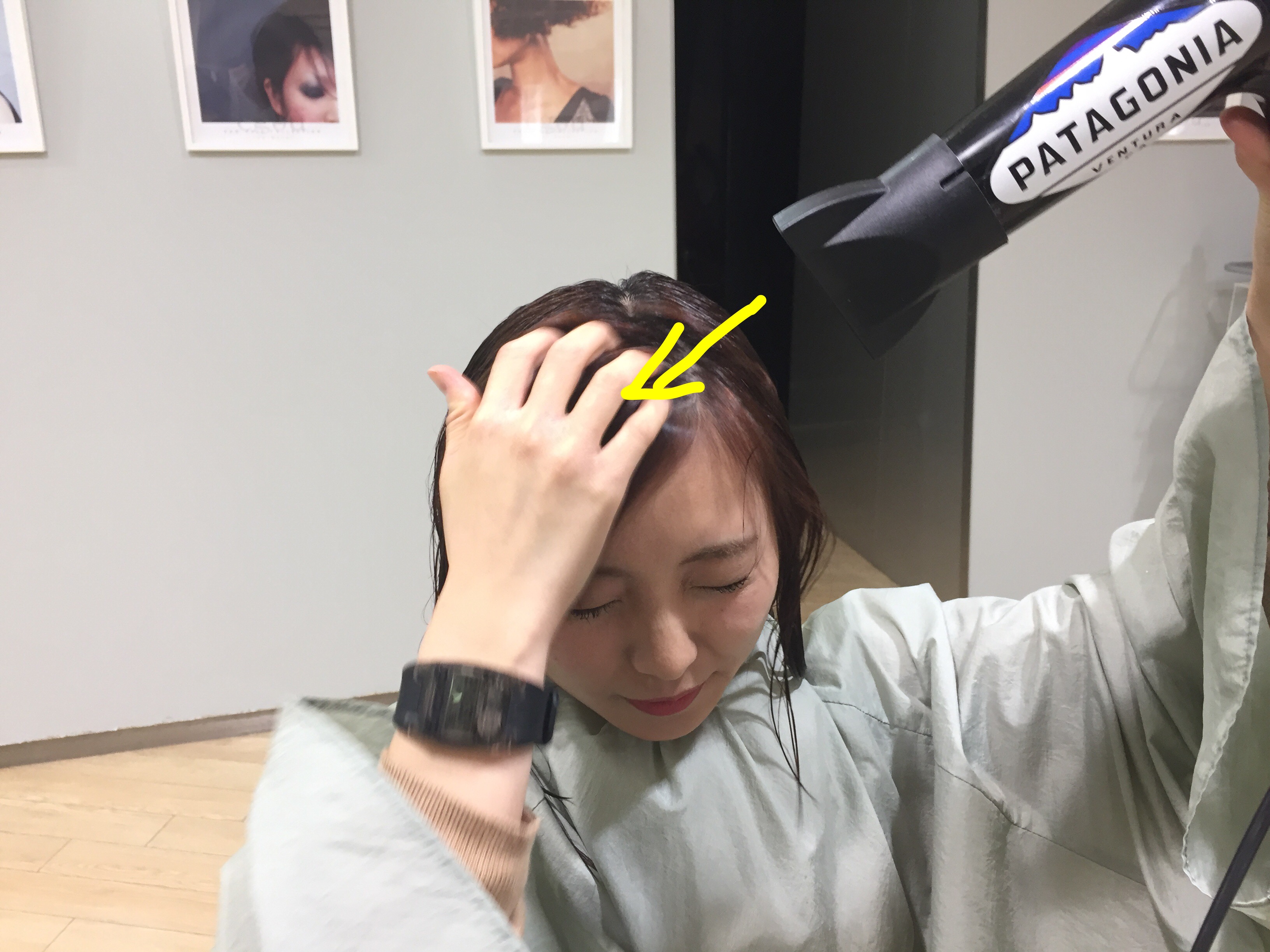 前髪浮く・割れるの乾かし方実演 shunsuke yamaguchi