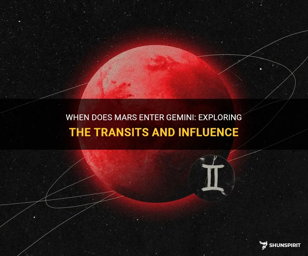 When Does Mars Enter Gemini Exploring The Transits And Influence ShunSpirit
