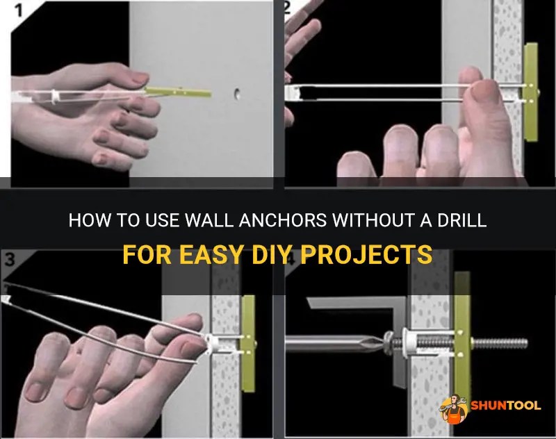 How To Use Wall Anchors Without A Drill For Easy Diy Projects ShunTool