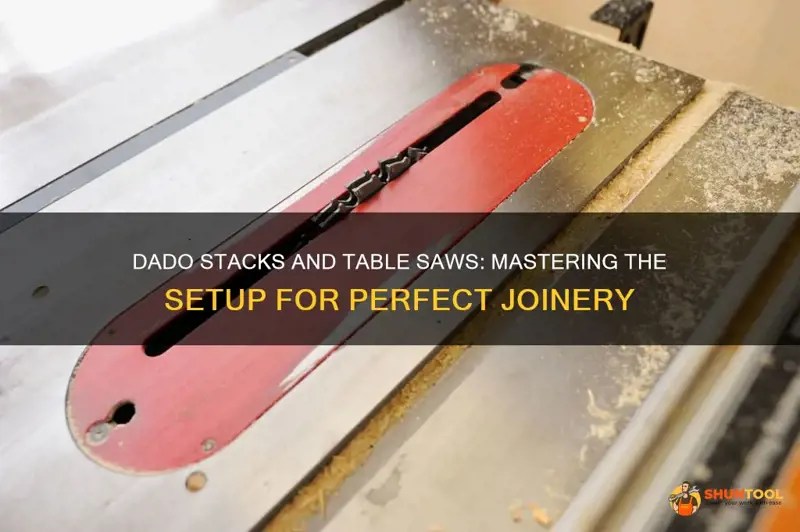 Dado Stacks And Table Saws Mastering The Setup For Perfect Joinery ShunTool