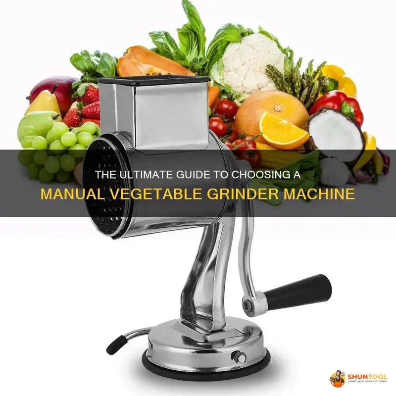 The Ultimate Guide To Choosing A Manual Vegetable Grinder Machine