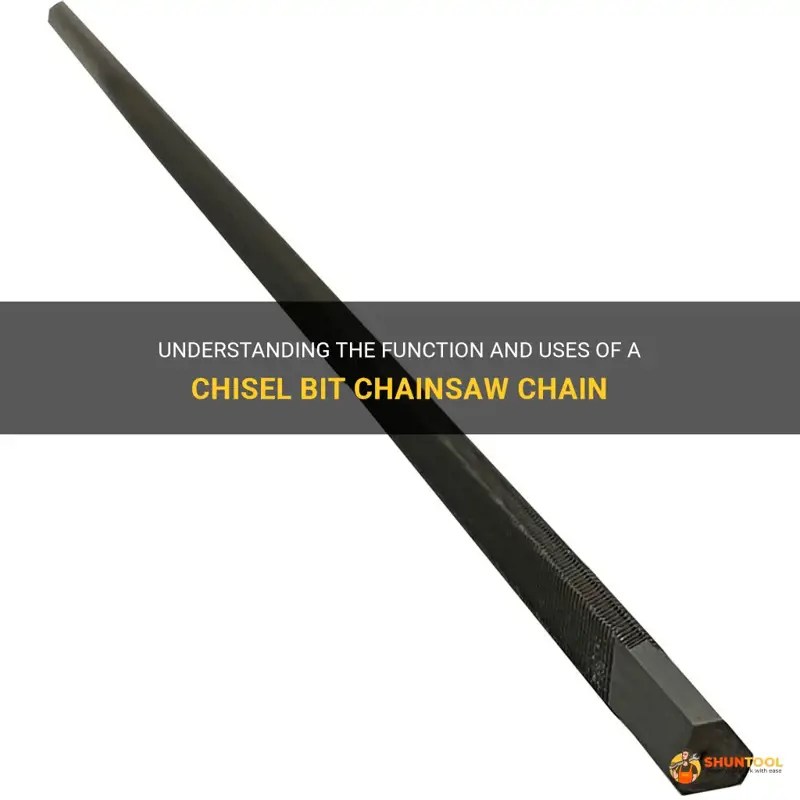 Understanding The Function And Uses Of A Chisel Bit Chainsaw Chain