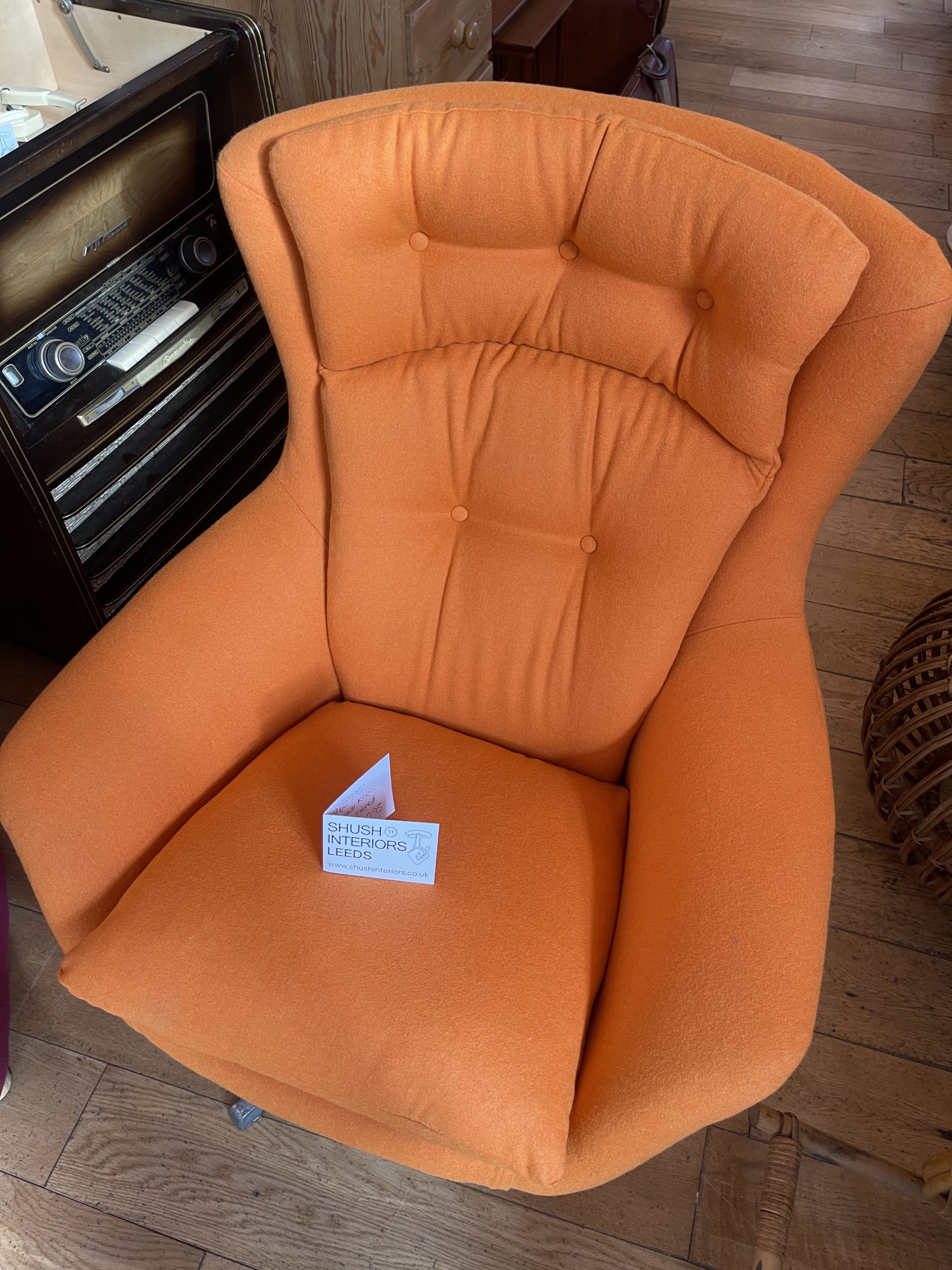 Parker Knoll Statesman Chair Orange Shush Interiors Leeds