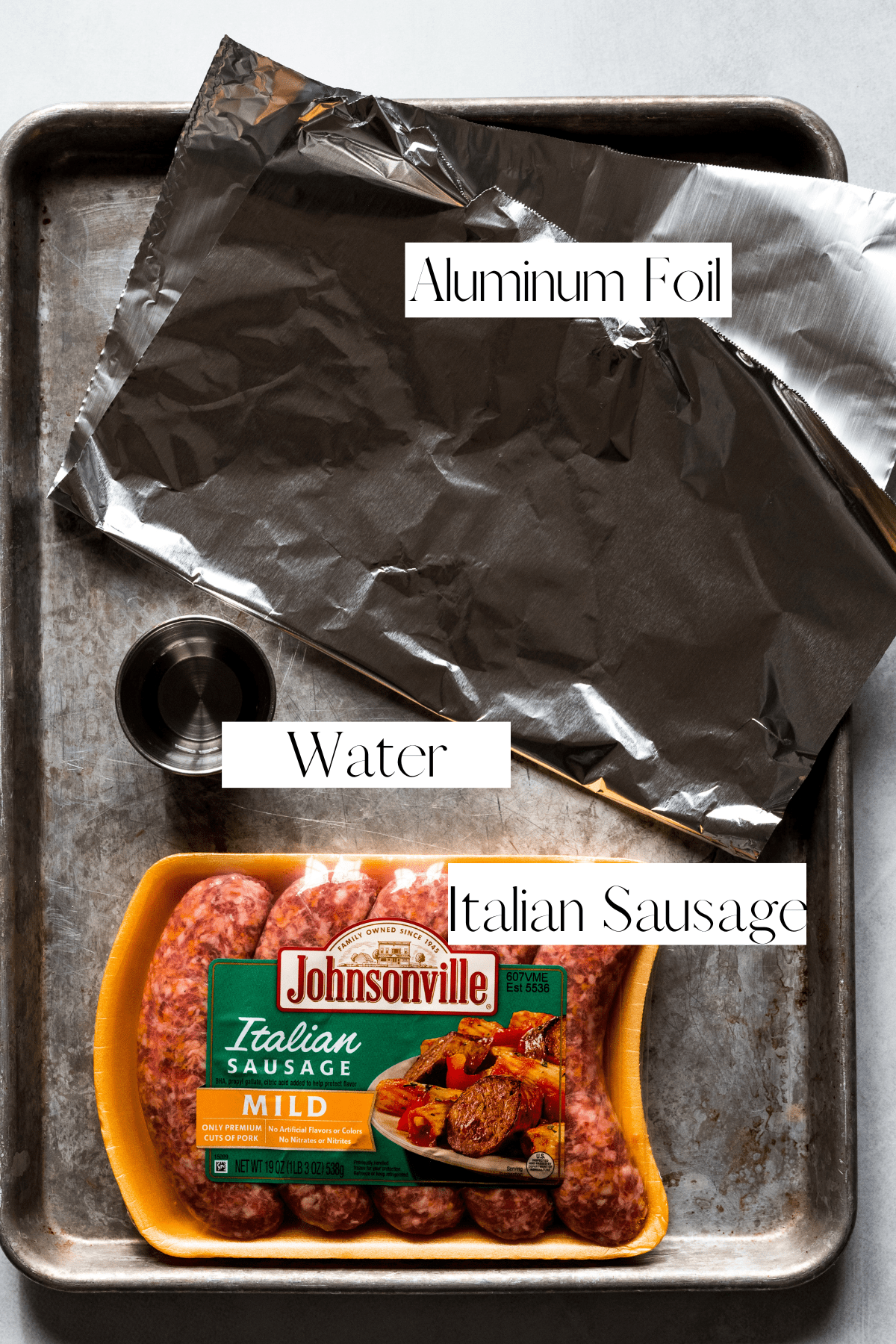 Ingredients labeled that you'll need for this recipe. 