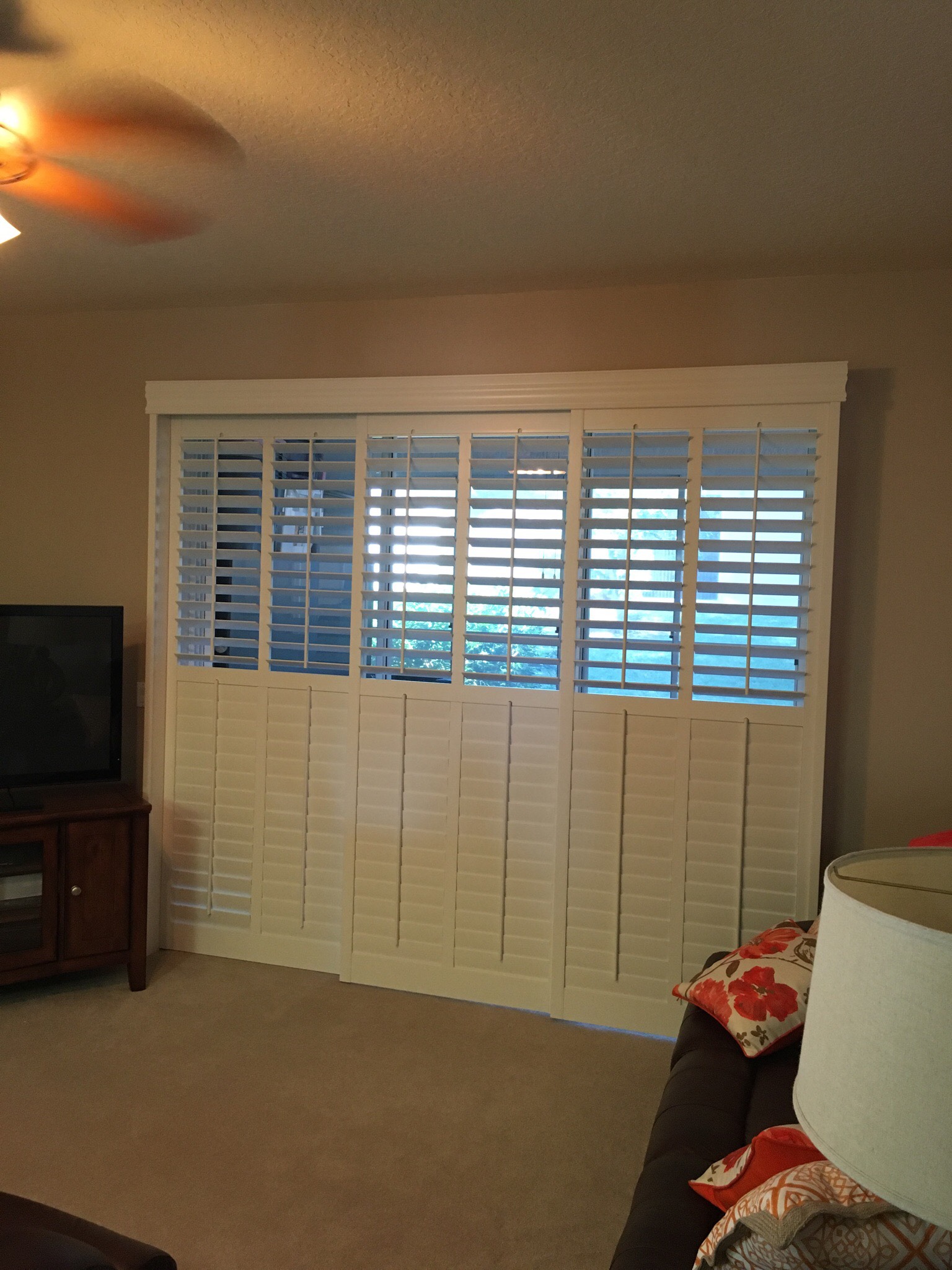 Plantation Shutters for Sliding Glass Doors Spring Hill