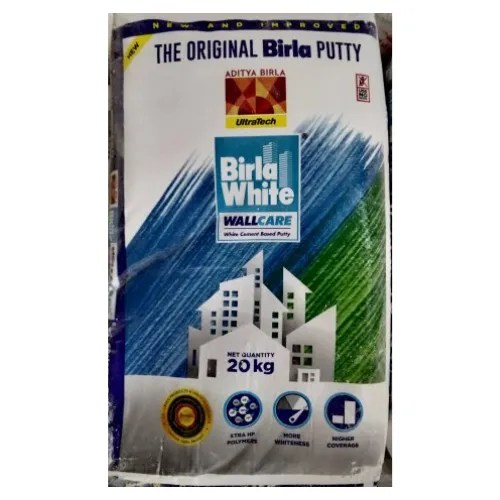 Birla Putty(20kg)Wall Care White Cement Based Putty