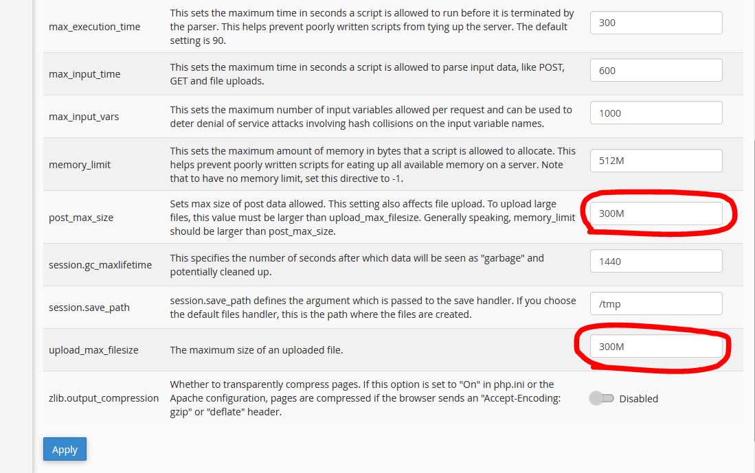 How to increase Maximum File Upload Size in WordPress using cPanel
