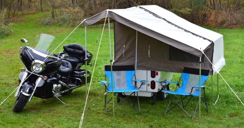 The Kompact Kamp Mini Mate Motorcycle Camper Trailer
