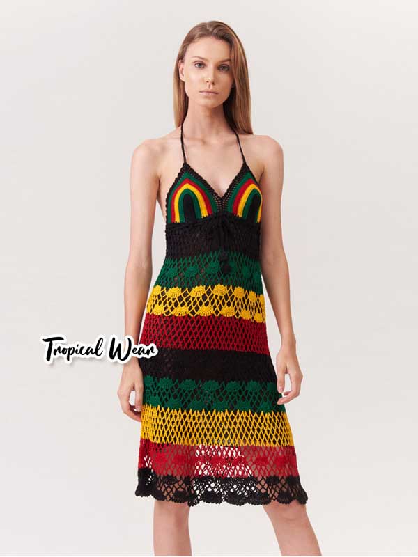 Rasta Crochet Dresses Siam Stylez