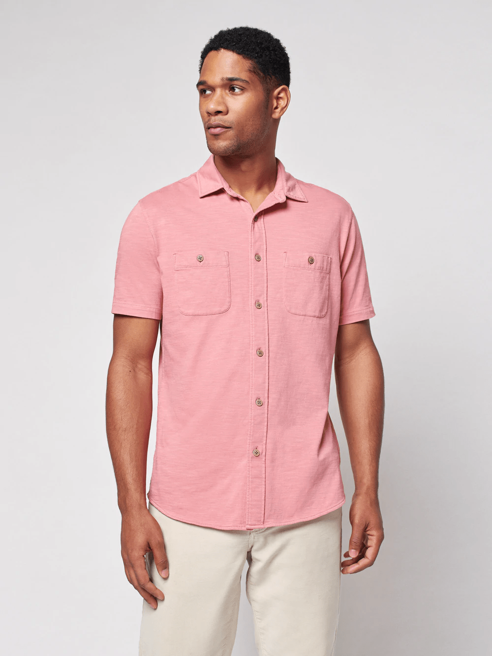 See Now, Buy Now Throw On the Faherty ShortSleeve Knit Seasons Shirt