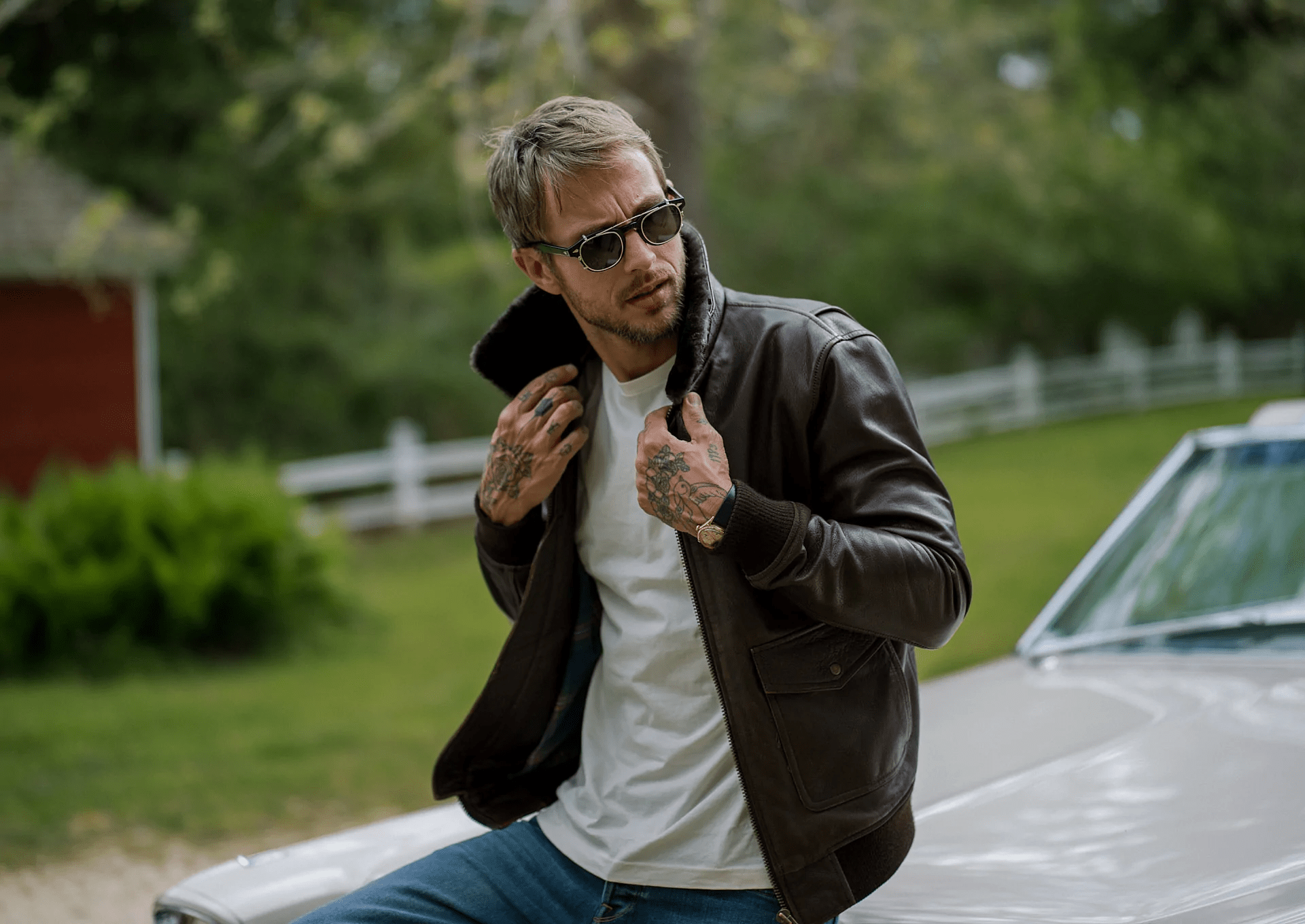 Style Pick of the Week Satchel & Page Leather Bomber Jacket Most