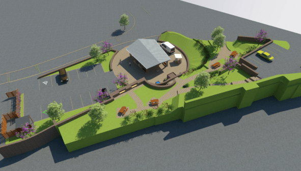 Aménagement urbain à Saint Sauveur en Rue SICC VRD