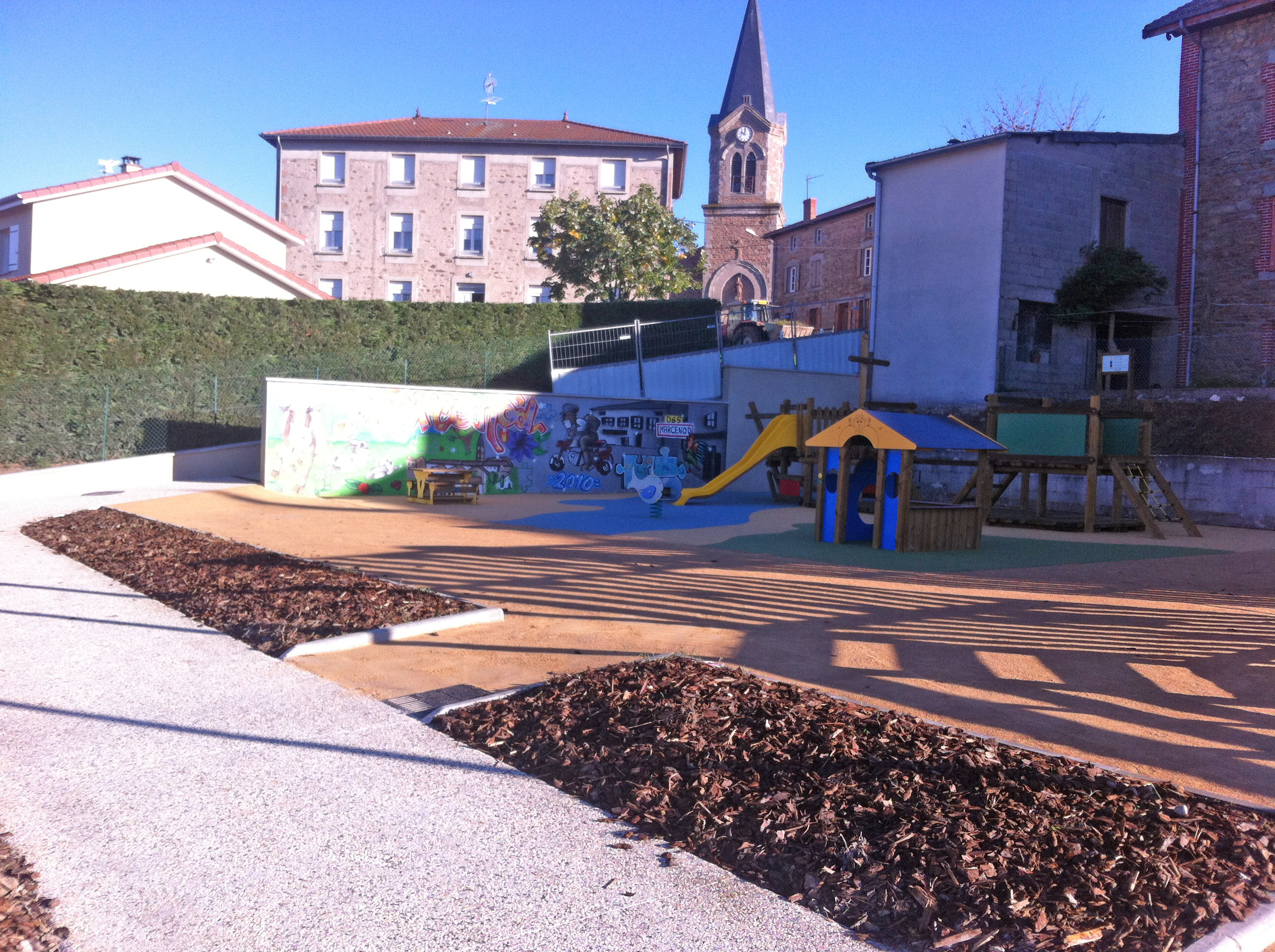 Aménagement d’une aire de jeux à Marcenod SICC VRD