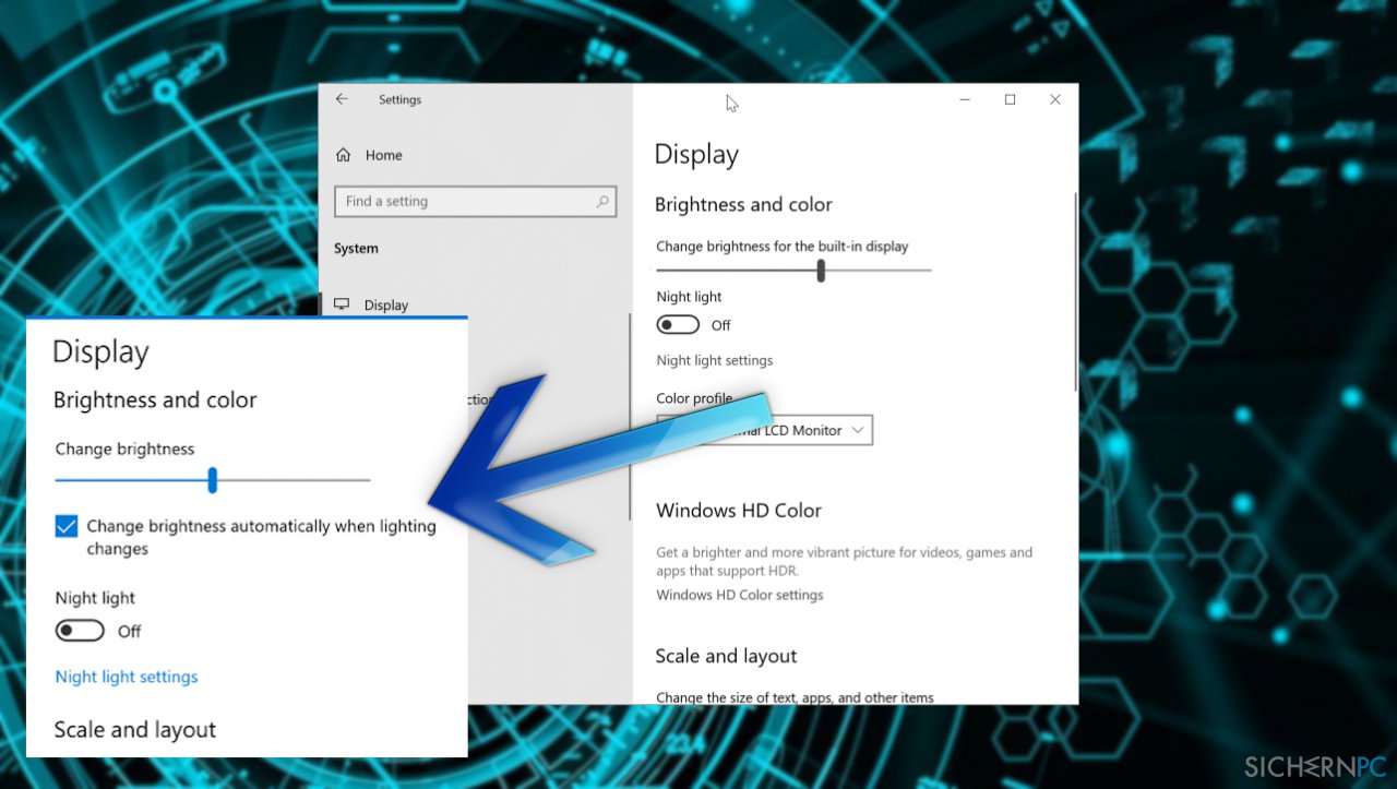 [Lösung] Windows passt Helligkeit automatisch an