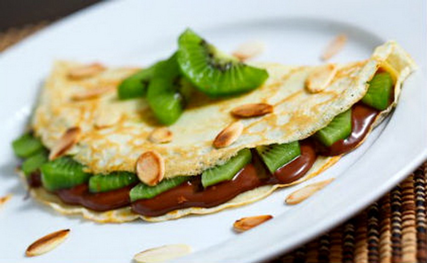 Κρέπες με μερέντα και ακτινίδιο SIDAGI.GR