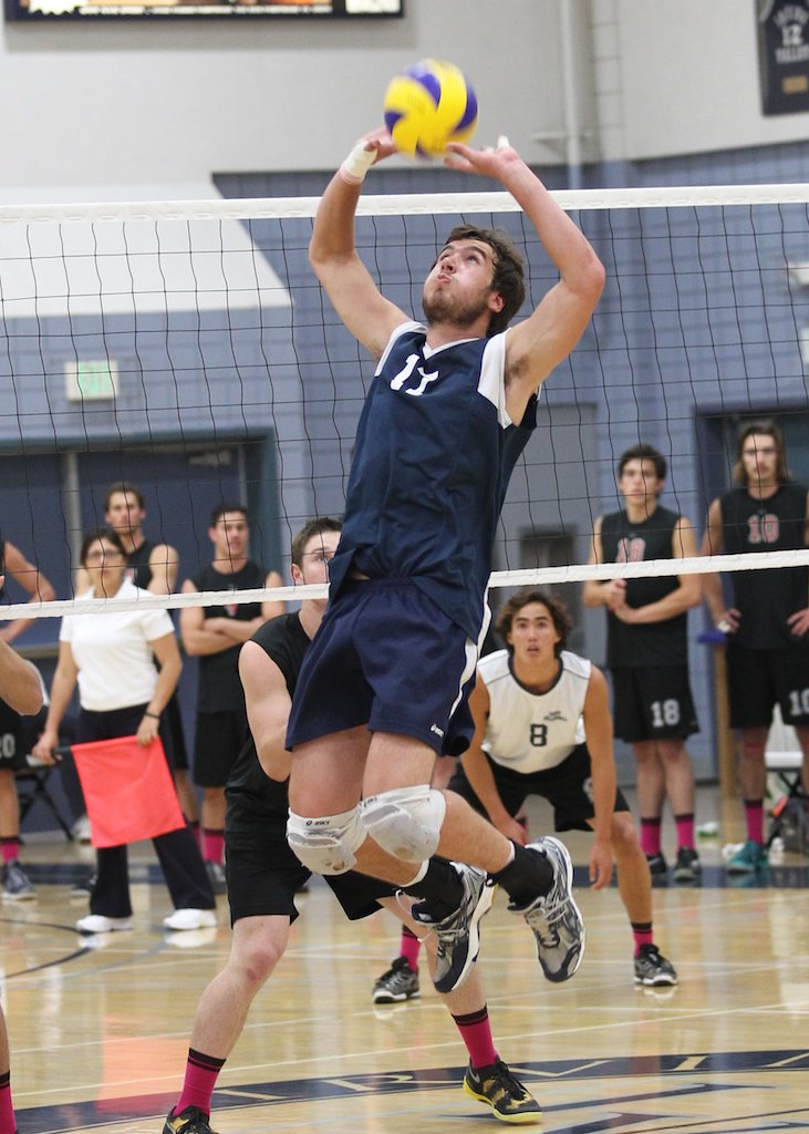 Irvine Valley College Men's Volleyball Digs Pink! Side Out Foundation