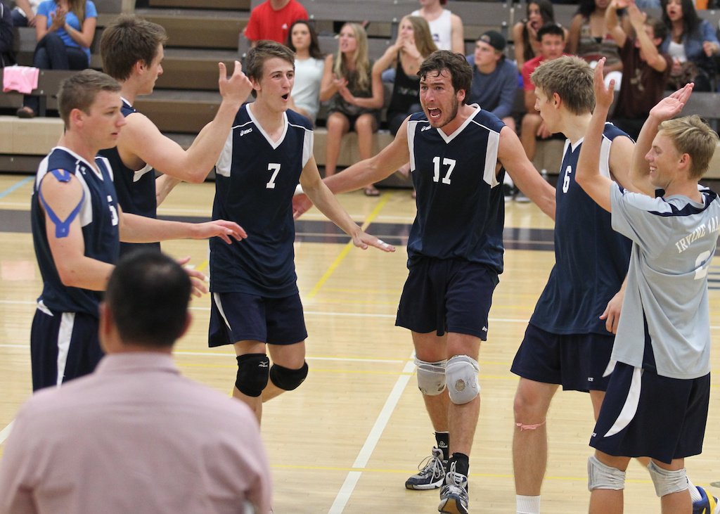 Irvine Valley College Men's Volleyball Digs Pink! Side Out Foundation