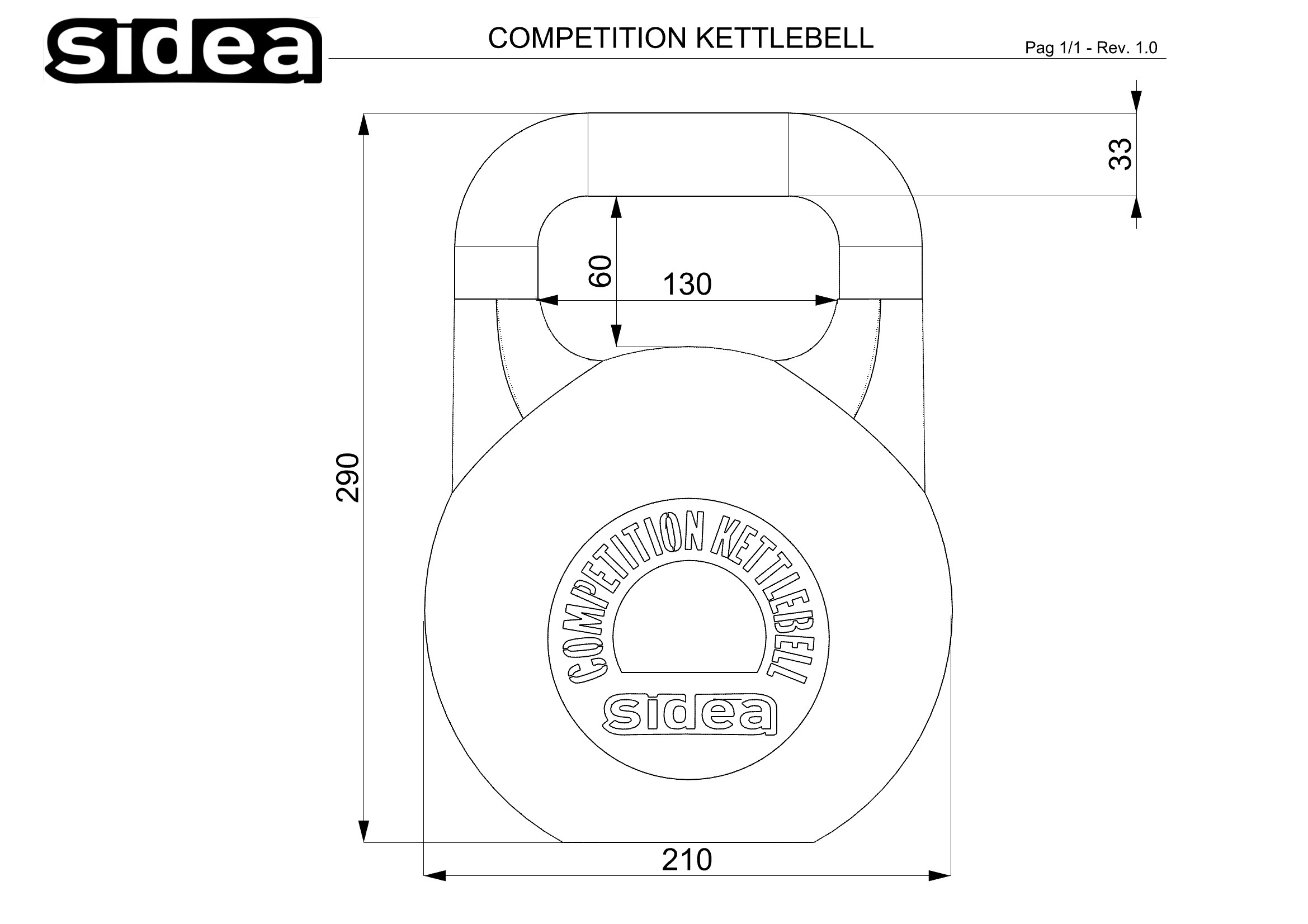 21892201 Competition Kettlebell Sidea Fitness Company International