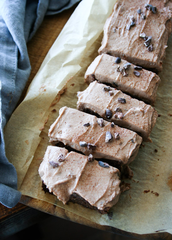 Black Bean Brownies with Cocoa Cream Cheese Frosting黒豆ブラウニー、ショコラクリームチーズ