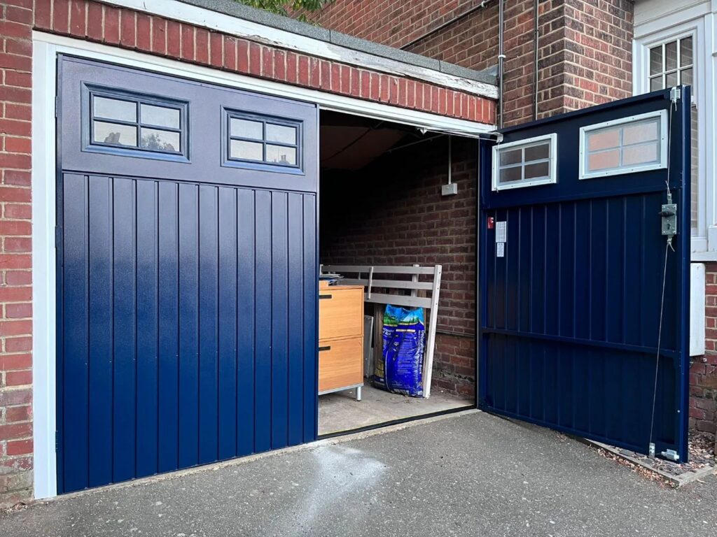 Side Hinged Garage Door to maximise space Side Hinged Garage Doors