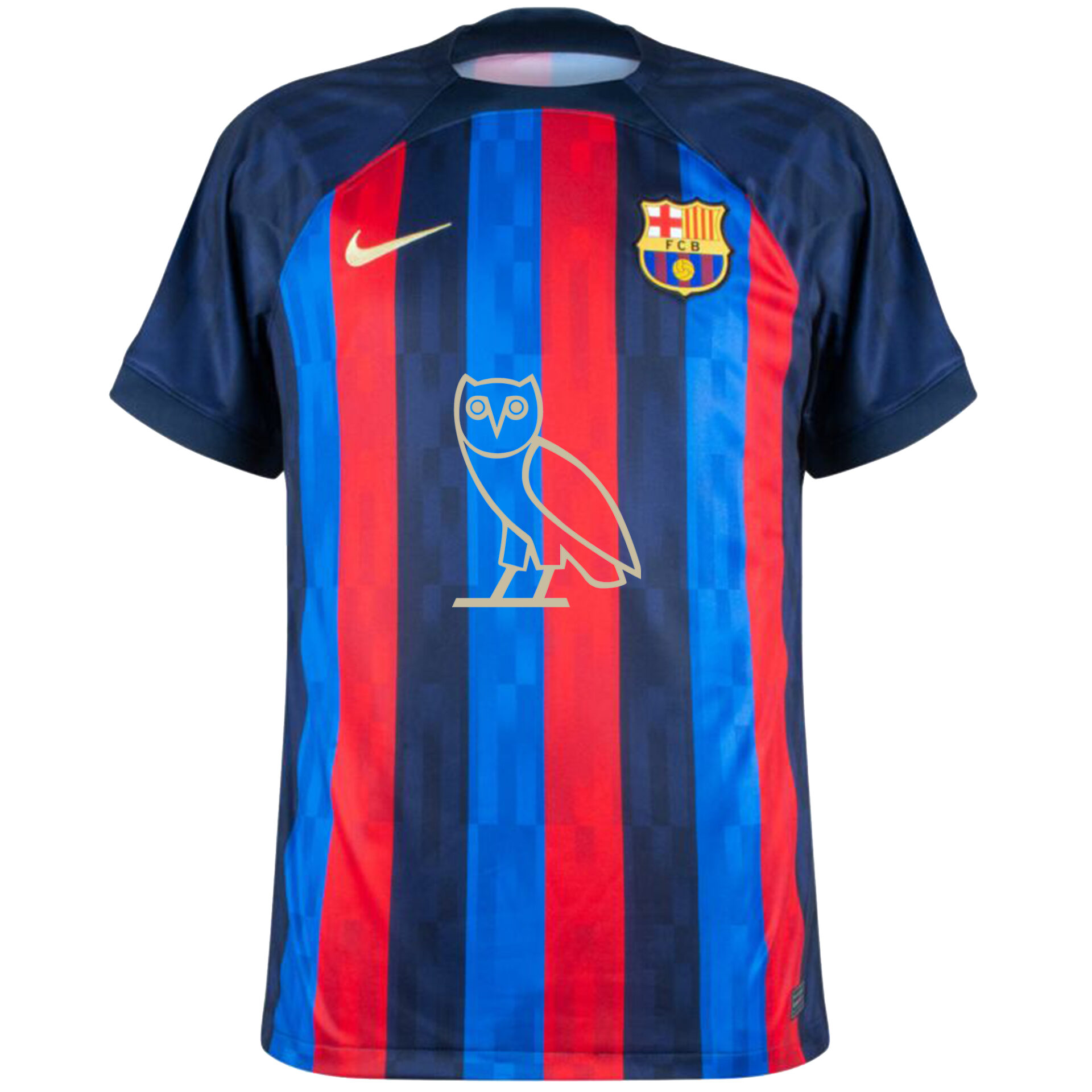 Barcelona x Drake OVO Authentic 22/23 Home Jersey SideJersey