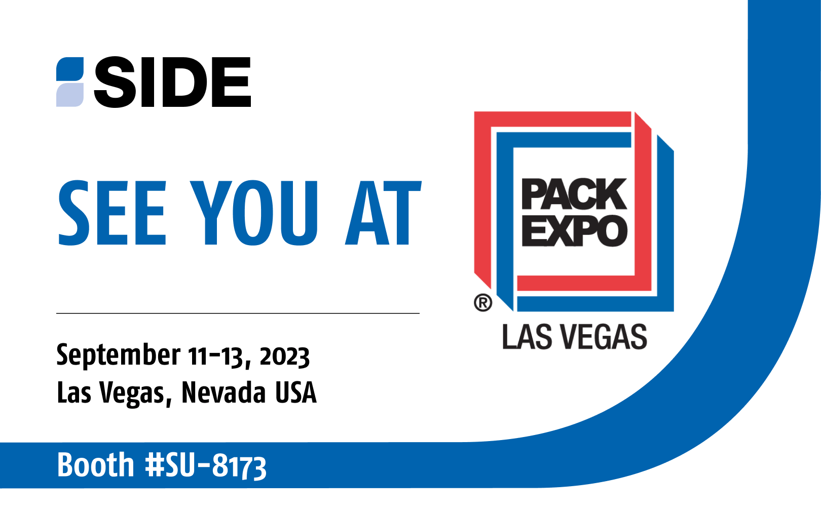SIDE will attend PACK EXPO Las Vegas 2023