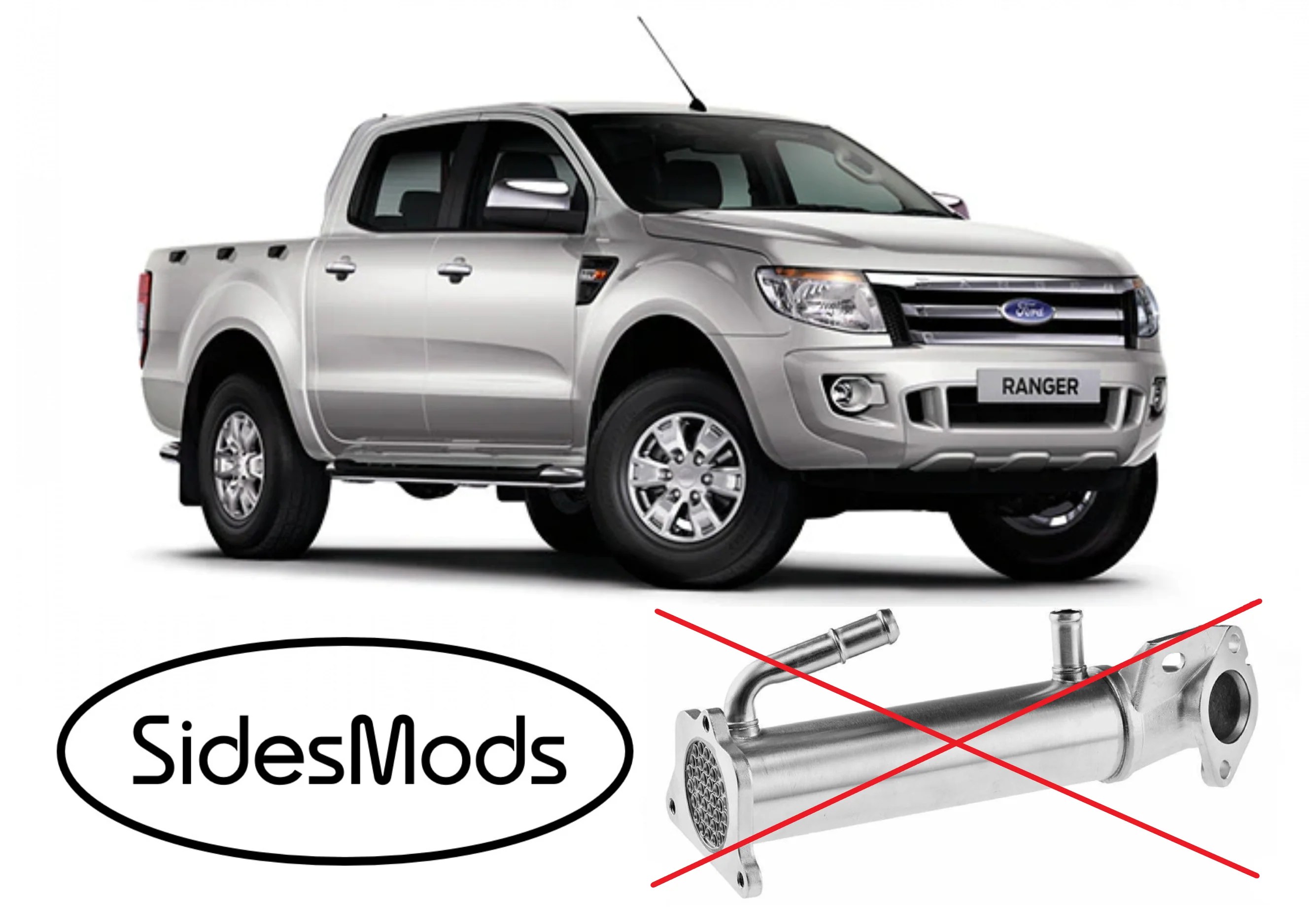 Ford Ranger EGR Cooler Delete Bypass Kit PX 3.2L 2.2L Diesel – SidesMods