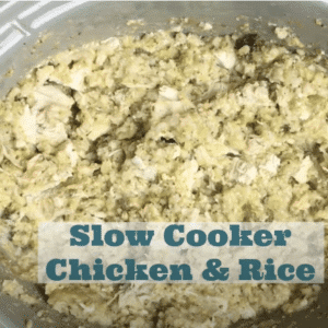 picture of slow cooker chicken & rice