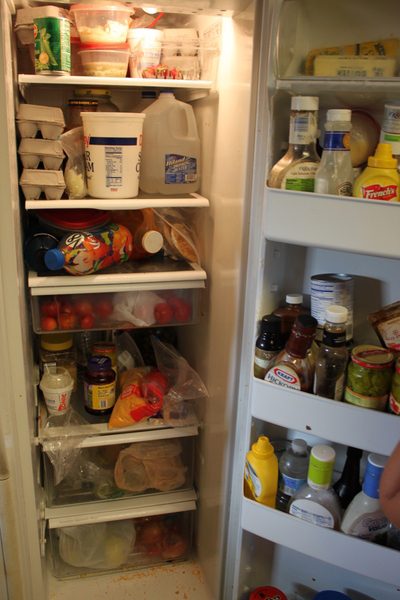 Messy Refrigerator