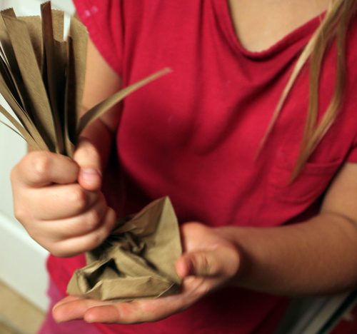 Fall Trees Paper Craft Twist the Bag