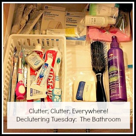 Decluttering Tuesday: In the Bathroom