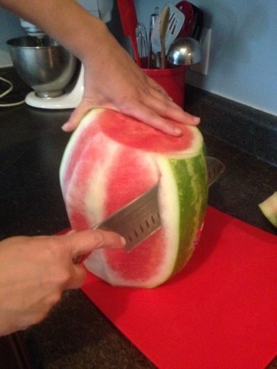 A No Bake Watermelon Cake