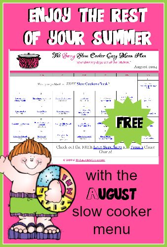August Slow Cooker Menu