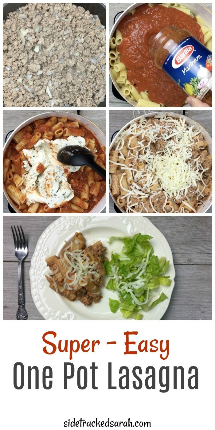 One Pot Lasagna Recipe