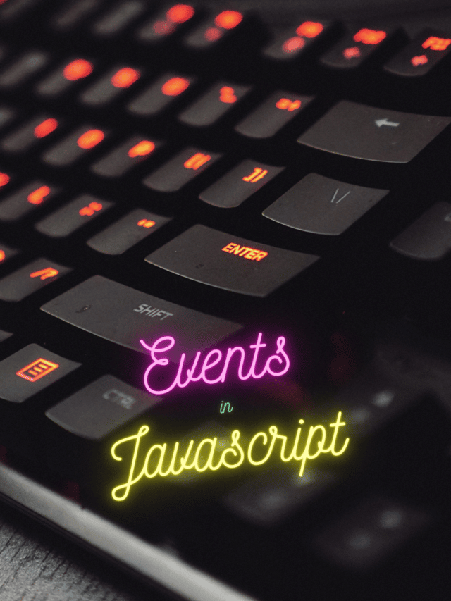What are the events in Javascript? How does the event function work