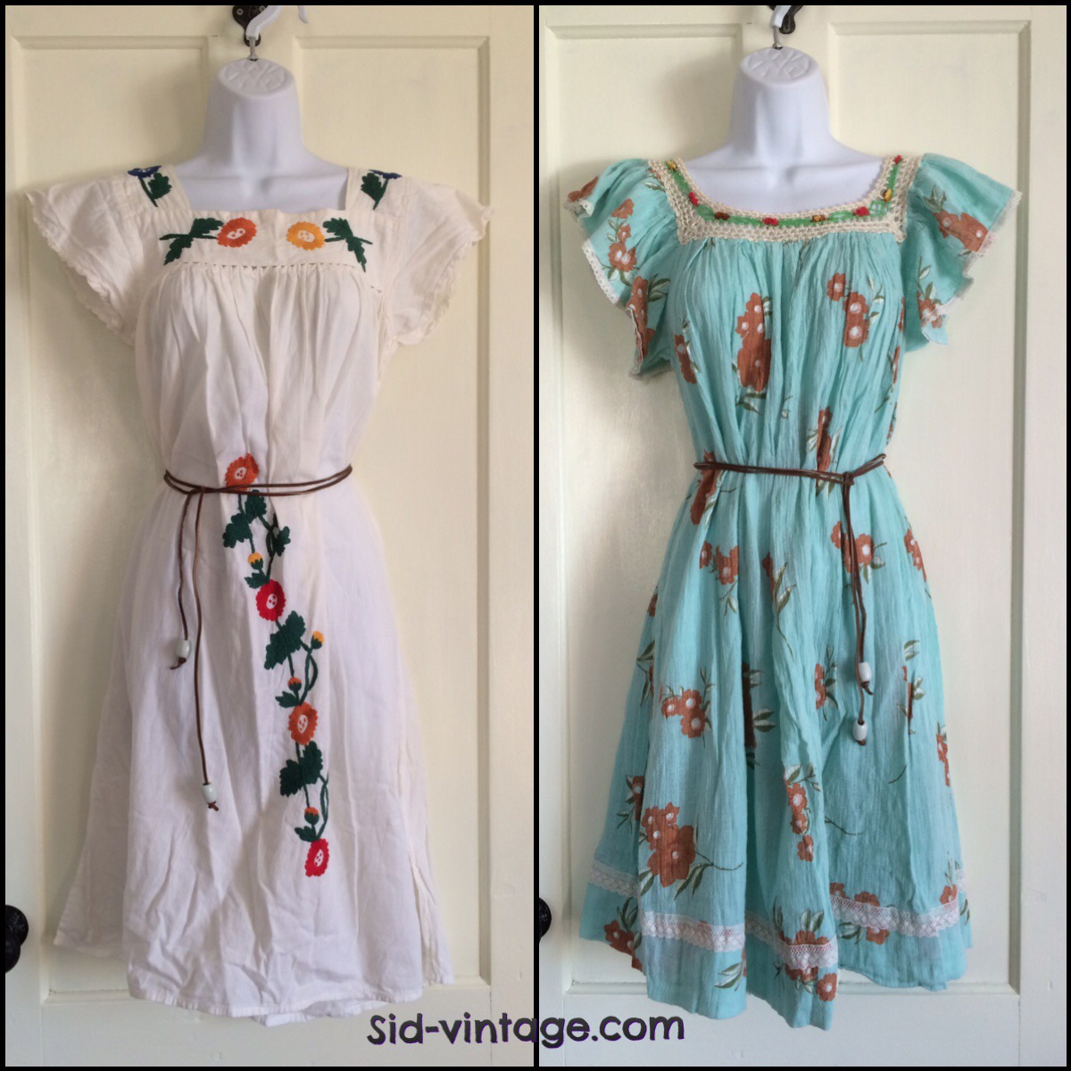Vintage Peasant Dresses for spring! Sid Vintage