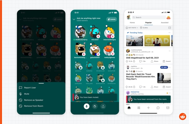 Reddit lance à son tour des salons audio avec Reddit Talk