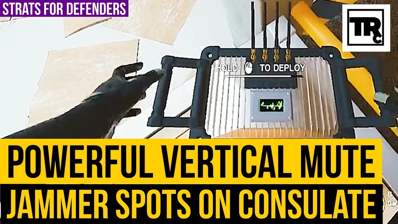 Vertical Mute Jammer Spots on Consulate Rainbow Six Siege Siege School