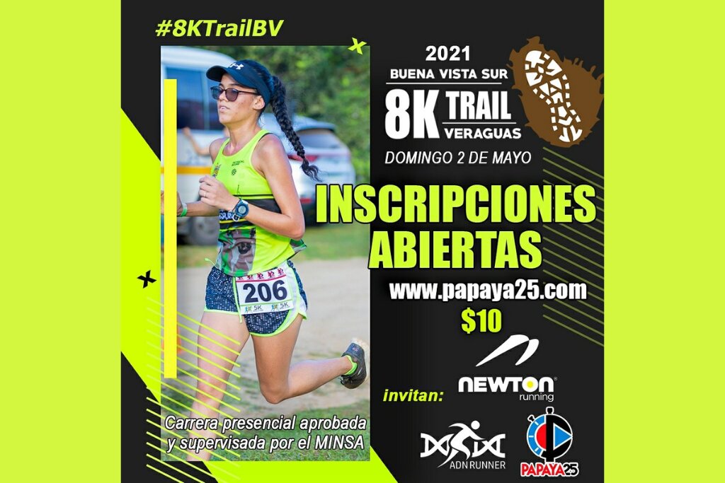8K Trail Buena Vista Sur, presencial y virtual Siempre Running